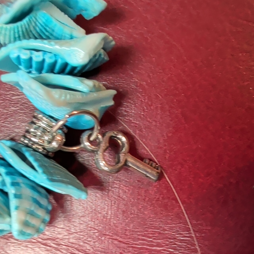 Blue and Silver Beaded Bracelet With Charms - Picture 4 of 6